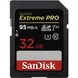 SanDisk SDHC Extreme 32GB 95MB/s V30 Class U3