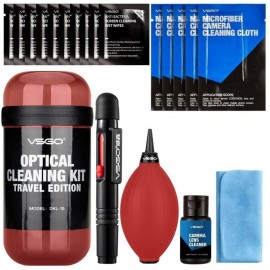VSGO Optical Cleaning Kit Travel Red