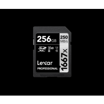 Lexar SDXC Card 256GB Professional 1667x UHS-II V60 U3