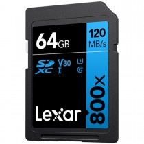 Lexar SDXC Blue Series UHS-I 800X 64GB V30