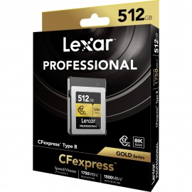 Lexar CFexpress Pro Type B Gold Series 512GB - R1750/W1500MB/s