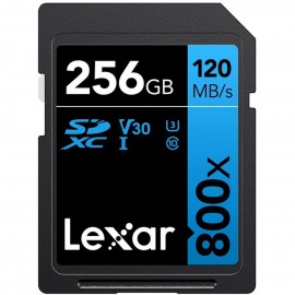 Lexar SDXC Blue Series UHS-I 800X 256GB V30