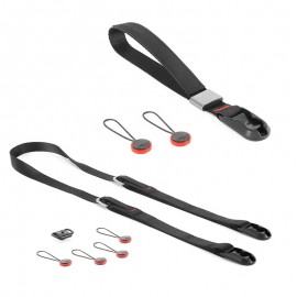 Peak Design Compact Strap Pack Black - Set mit Leash-Kameragurt und Cuff-Handgelenkschlaufe