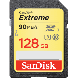 SanDisk SDXC Extreme 128GB 150mb U3 V30
